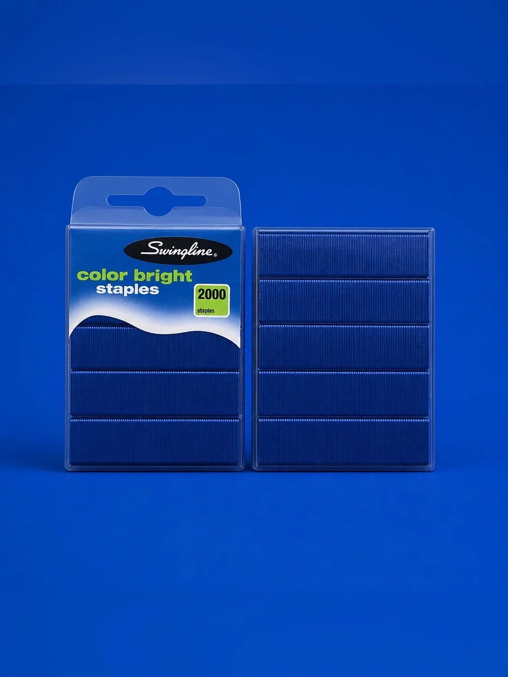 Swingline Blue Color Bright Staples - 2000 Count #35121